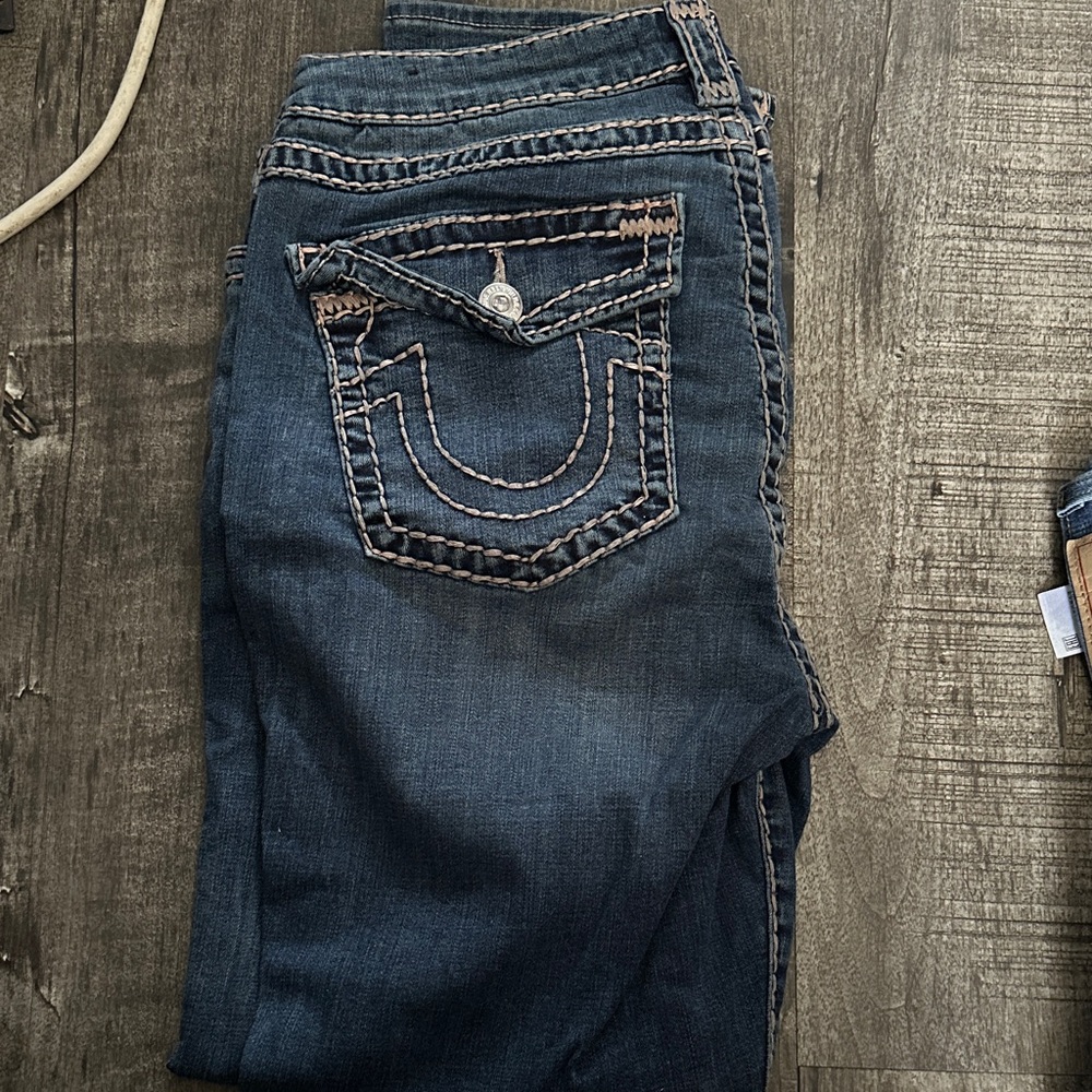 True Religion Women's Dark Blue Boot Cut Jeans